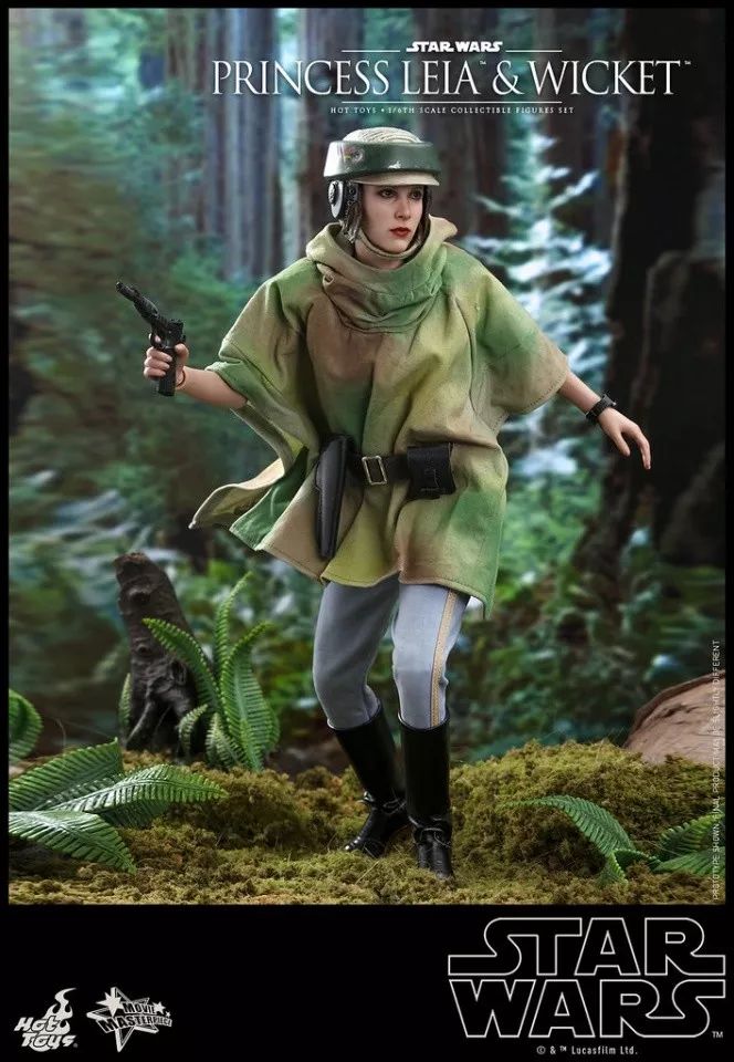 hottoys星球大战六莉亚公主wicket16比例人偶套装组