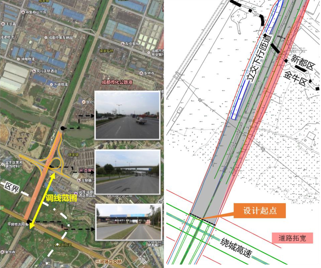 项目立交改造示意图