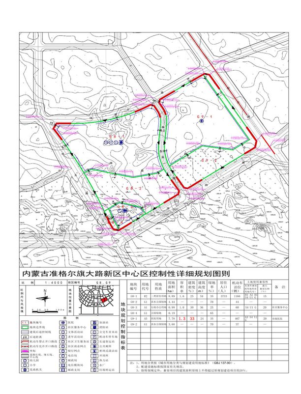 《大路新区中心区控制性详细规划》草案