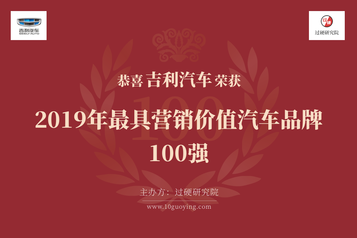 2019跑车价格排行榜_吉利汽车荣登“2019最具营销价值汽车品牌排行榜