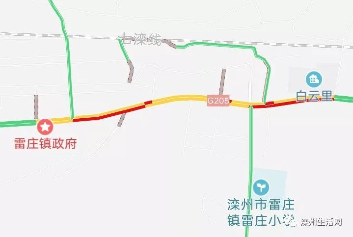 广大滦州父老盼修路 希望雷庄路段告别堵车 对于这样路况的205国道