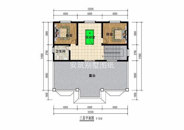 库房三层12.5×11.5的自考虑农村,a库房别墅因素建筑设计建房需要的大气有图片