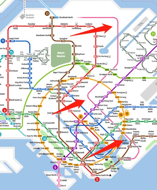 刷屏新加坡最新版地铁图出炉了