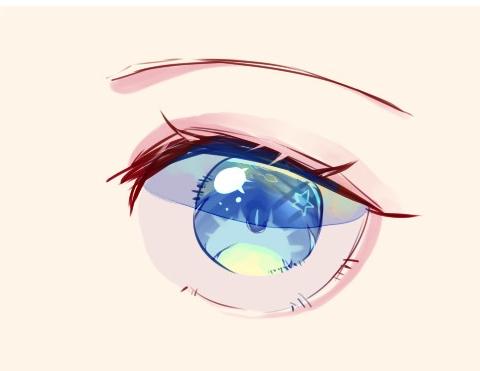 sai2的动漫人物眼睛绘画技巧