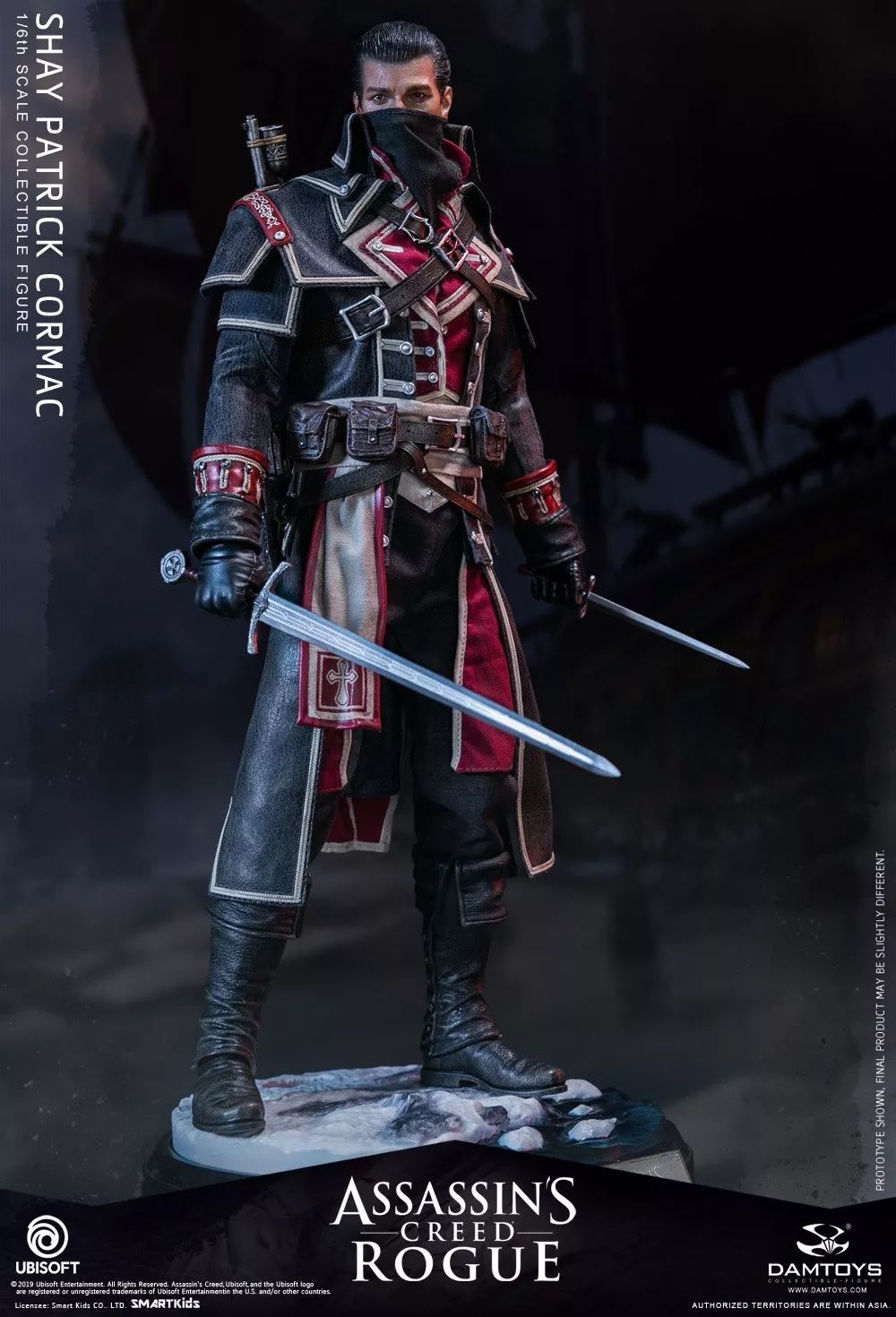 新品预定 damtoys 1/6 《刺客信条-叛变》- shay patrick cormac/谢伊