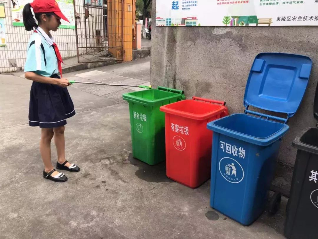 从学到做,看冯家湾小学学生引领"垃圾分类"新时尚