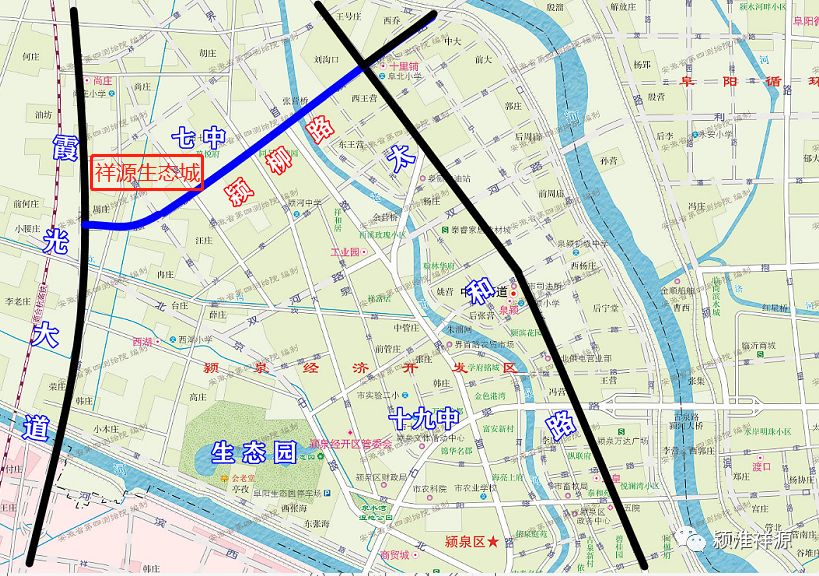按照阜阳城市总体规划(2012—2030)中心城区道路交通规划,颍柳路从