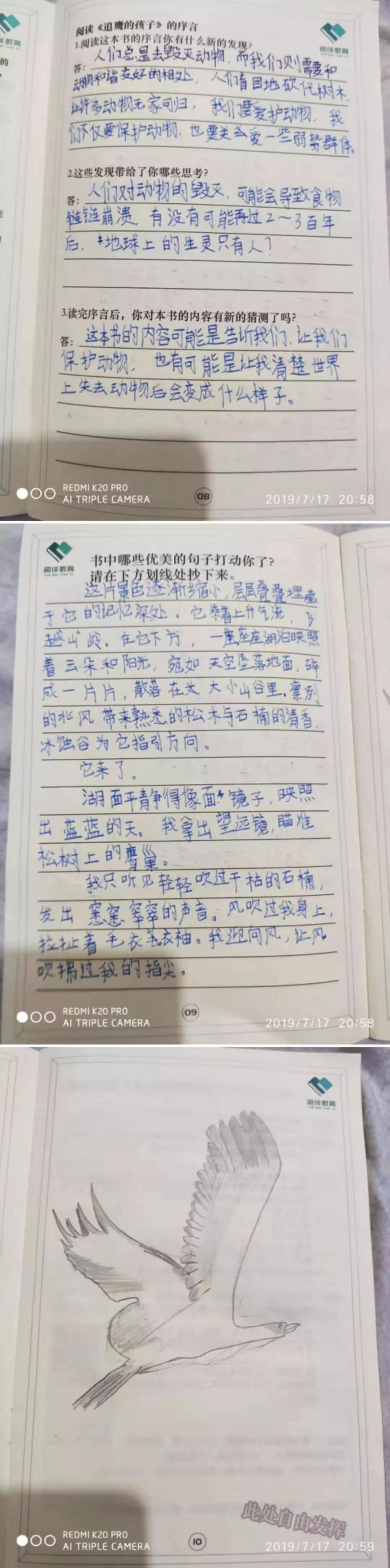 王天瑞的作业杨若祺的作业程曦的作业本次第二本书作业一共分为七期