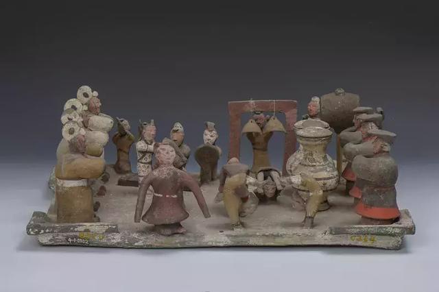 泉城宝藏——西汉彩绘乐舞杂技陶俑