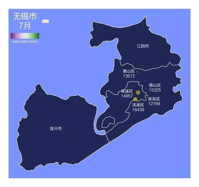 一图知全城7月份房价地图20个城市涨幅大于15