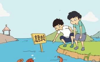 危险定南3名小男孩野外玩水警察叔叔现场教育