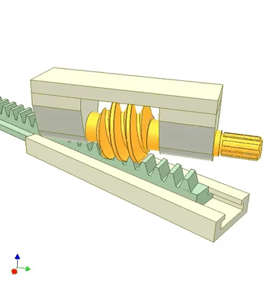 机械工程师的葵花宝典84幅蜗杆传动动图中