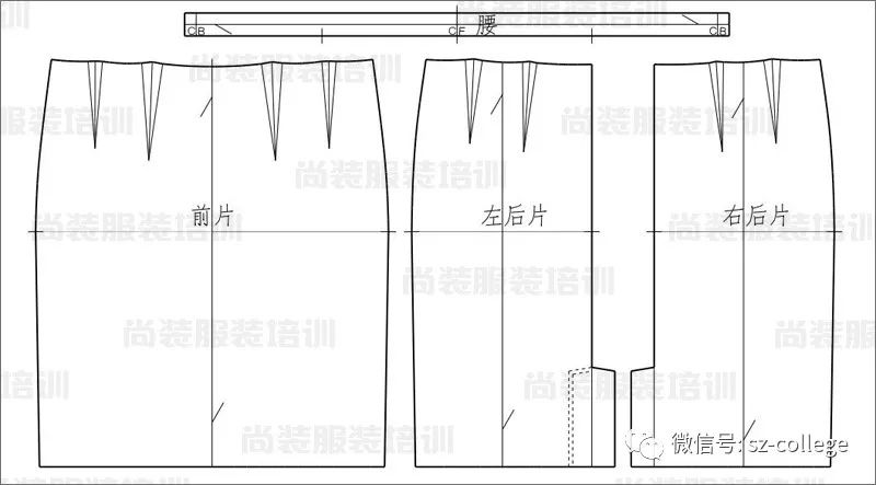 尚装半裙立裁西服裙小a裙太阳裙立体裁剪