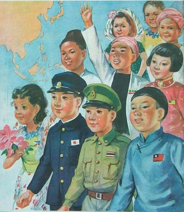 (东亚共荣的宣传海报)四,日本在伪满洲国进行教育的真相.