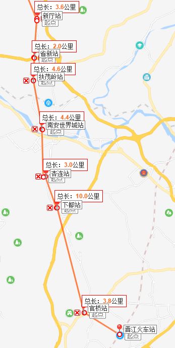 s6线构想线路图(南段)