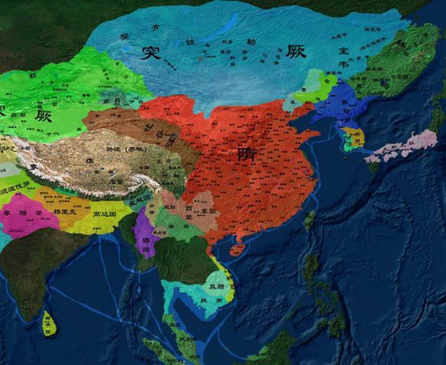 隋朝的人口变化_隋朝地图(3)