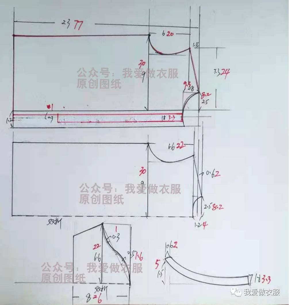 男立领宽松唐装短袖裁图,简单易懂,喜欢的收藏_裁剪