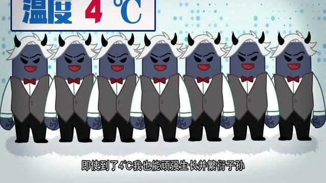 单增李斯特菌相当不怕冷,0~45℃都能生存,在冰箱冷