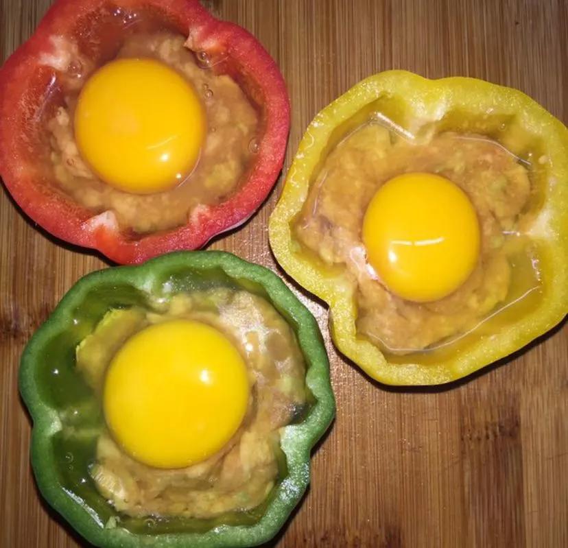 美食教程丨五彩青椒之肉裹蛋