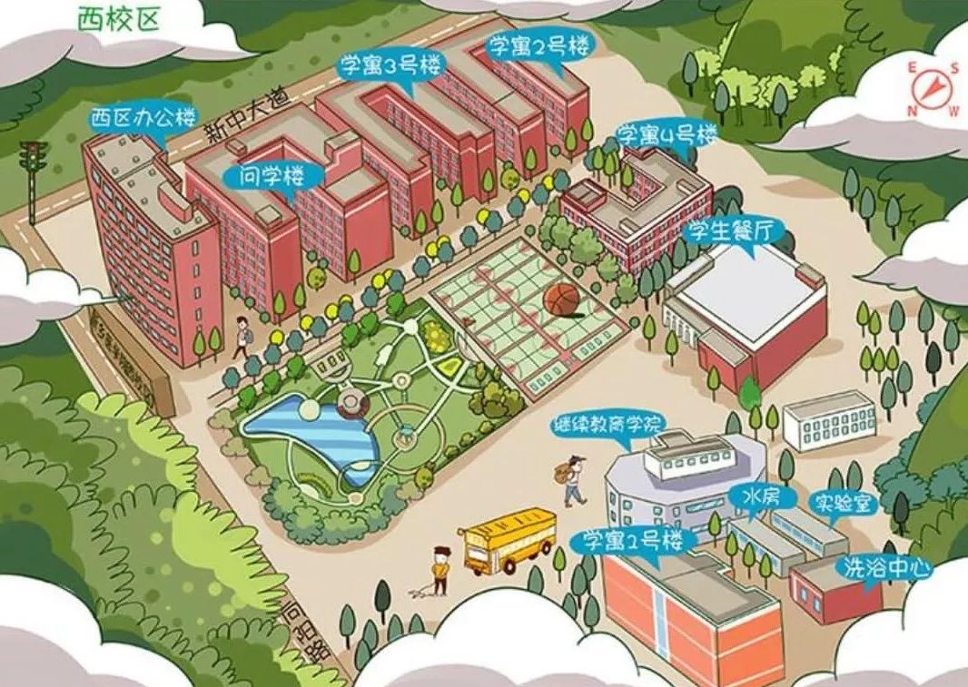 " 入学攻略  之 校 园 篇 新乡医学院本部共分为三个校区:北校区,南