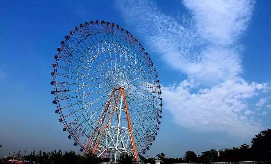 晋安湖摩天轮的总高度若按此测算底部附属建筑物高度约为7米左右直径