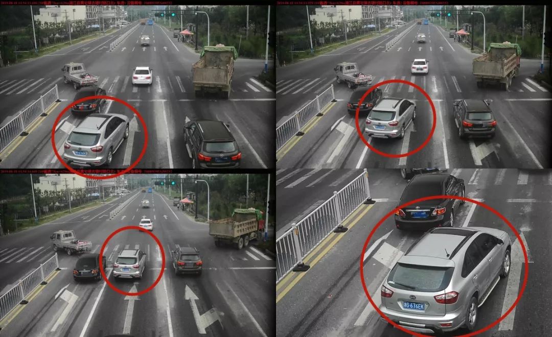 同志,你压线了!机动车违反禁止标线指示