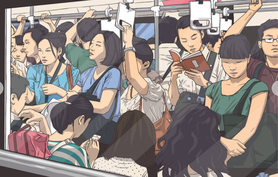 可乘地铁时,你最怕什么?人多?拥挤?没地儿坐?