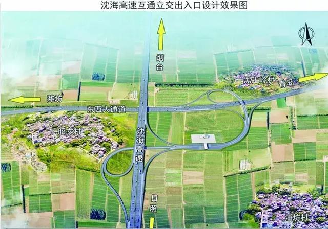 三是道路西端由朱诸路交叉点西延至诸城界,与潍坊市境内明董高速