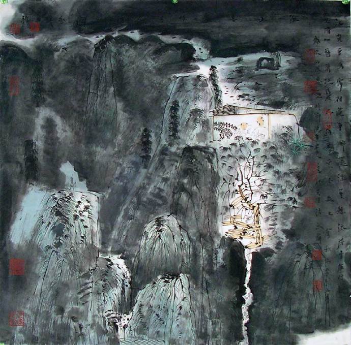 天地大美,静观八荒,卢禹舜山水画作品欣赏