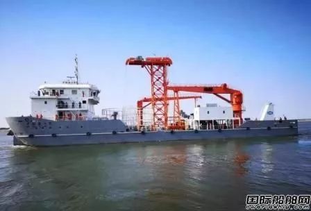 中船海工首艘布缆船顺利首航
