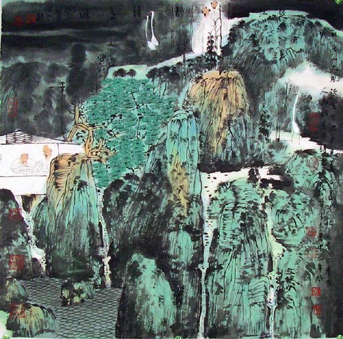 天地大美,静观八荒,卢禹舜山水画作品欣赏