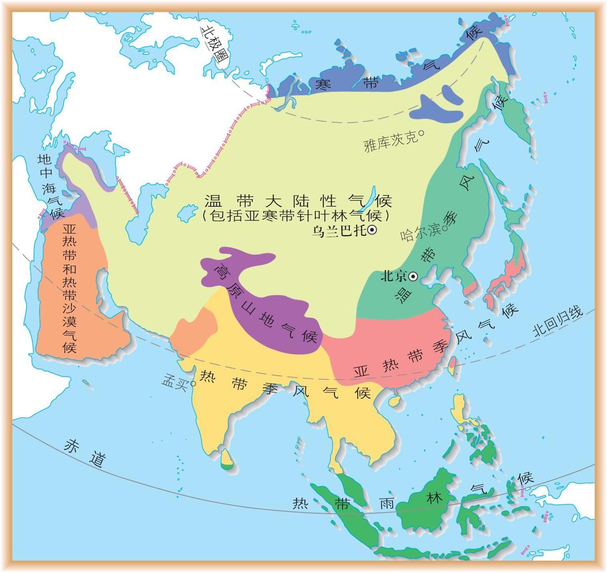 原创在全球气候类型里哪种气候是亚洲非洲和南极洲都没有的