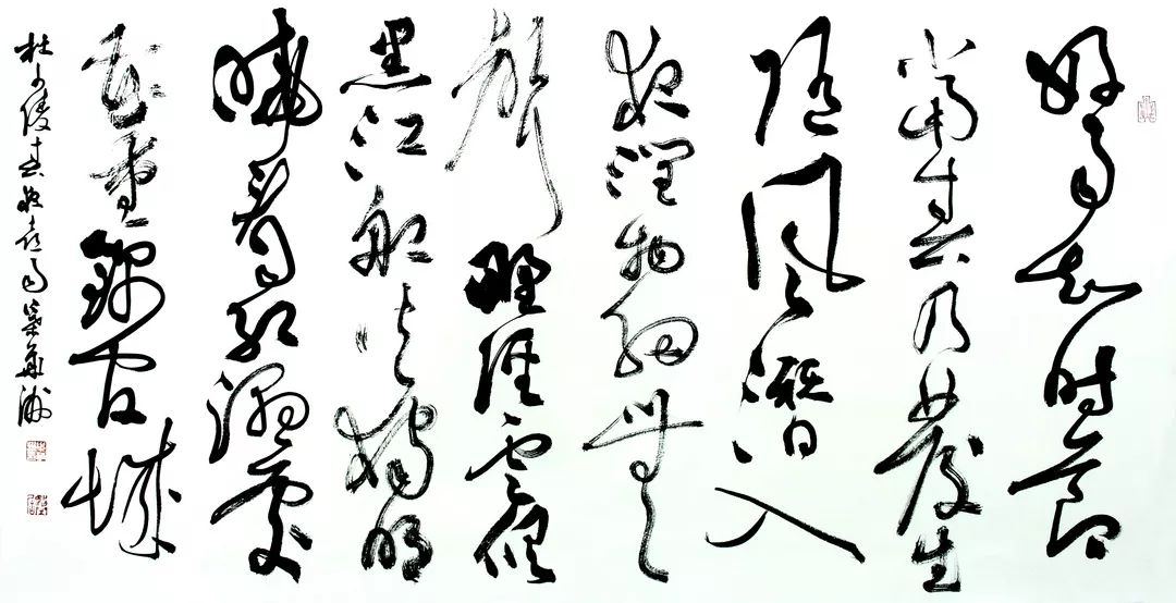 《春夜喜雨》好雨知时节 尺寸:70×136cm 作品编号:s01930