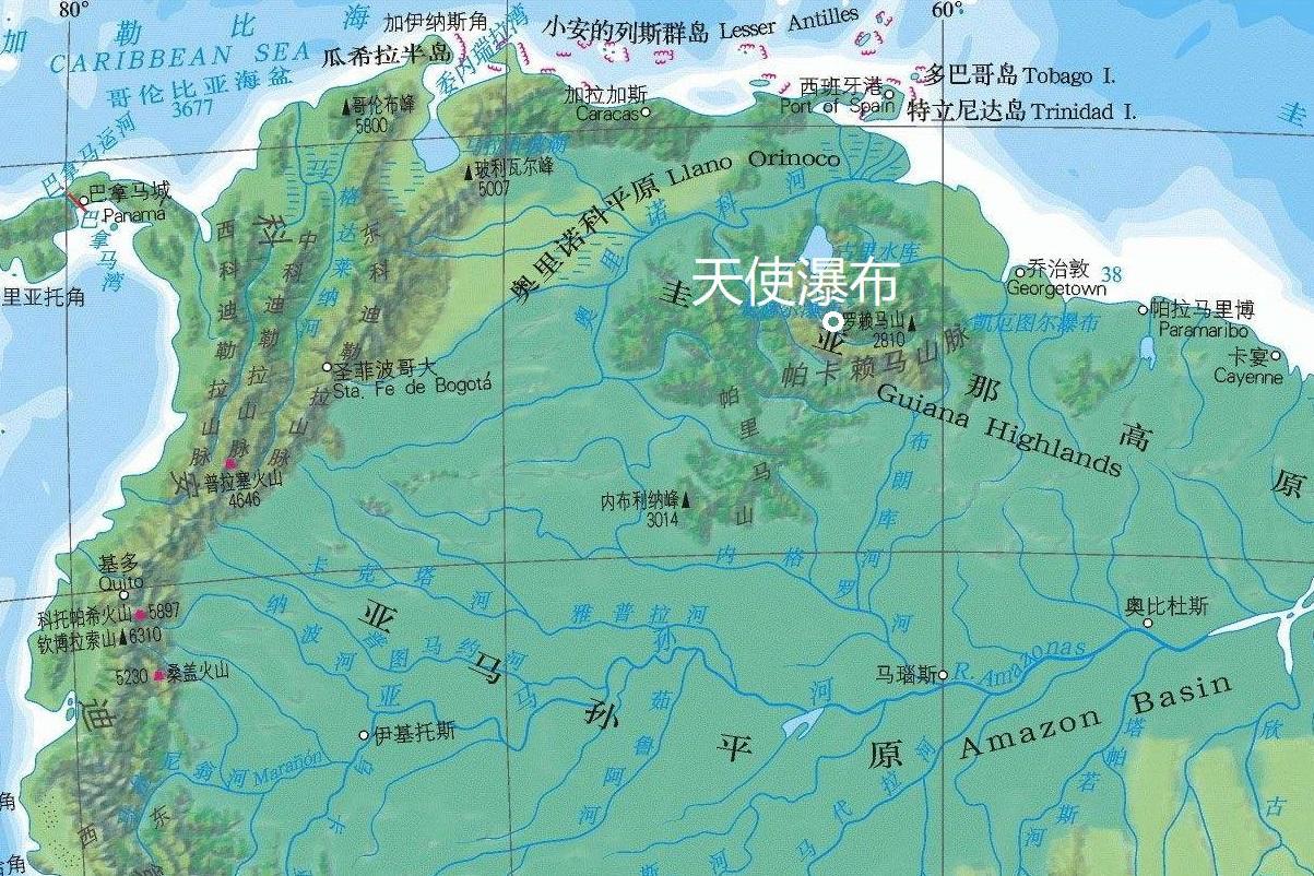 蓝色绿色的圭亚那行政区划详细地图，有国旗和全球位置。插画图片素材_ID:382295789-Veer图库