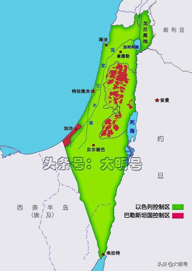以色列用一条水渠抽走13的约旦河水图说以色列的北水南调