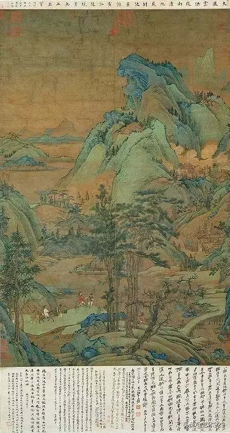 五代南唐画家董源山水画欣赏_山口