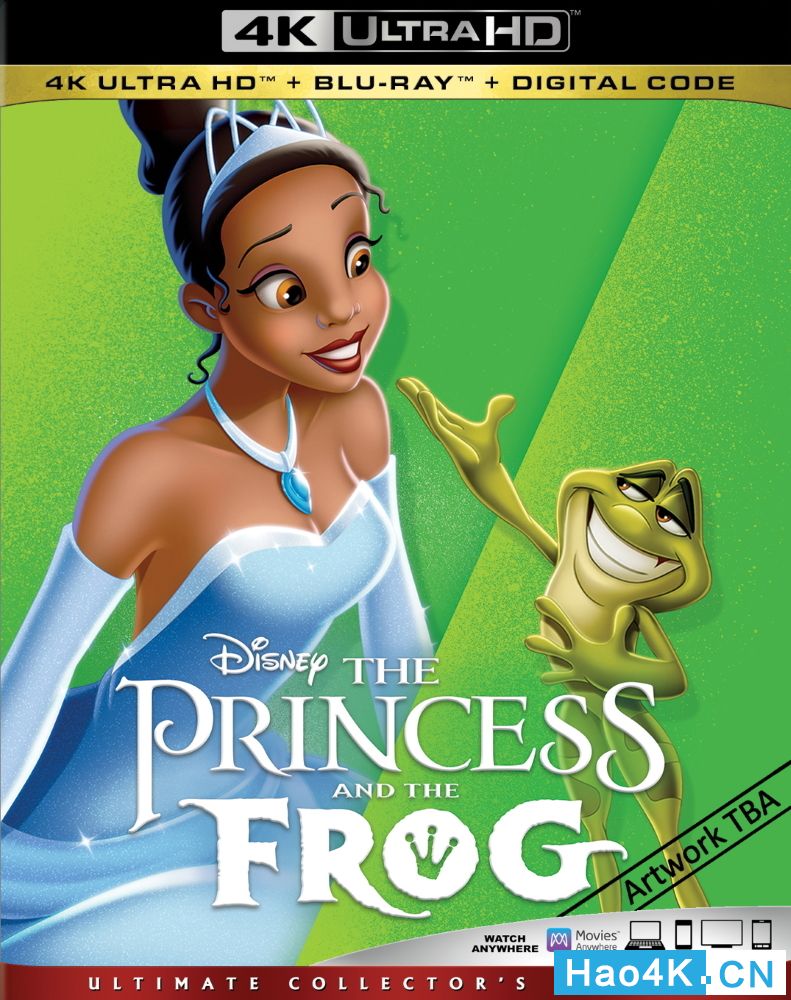 美影公主与青蛙theprincessandthefrog4kuhd蓝光影碟