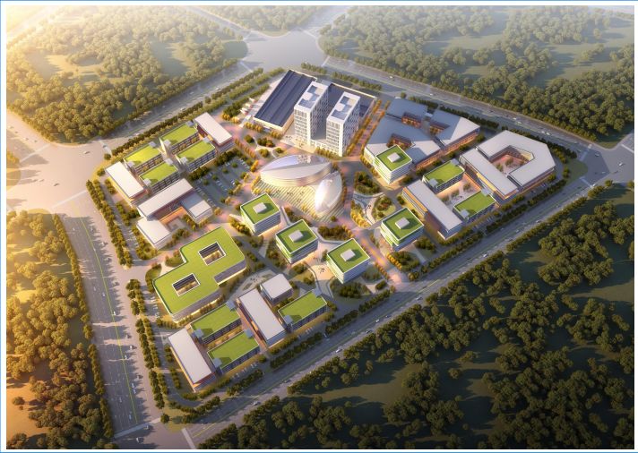 湖南医疗器械产业园规划鸟瞰图.