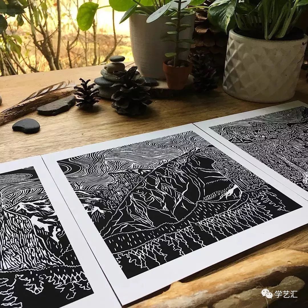 銅版画 : 有地好登「The scence of a lattice door」