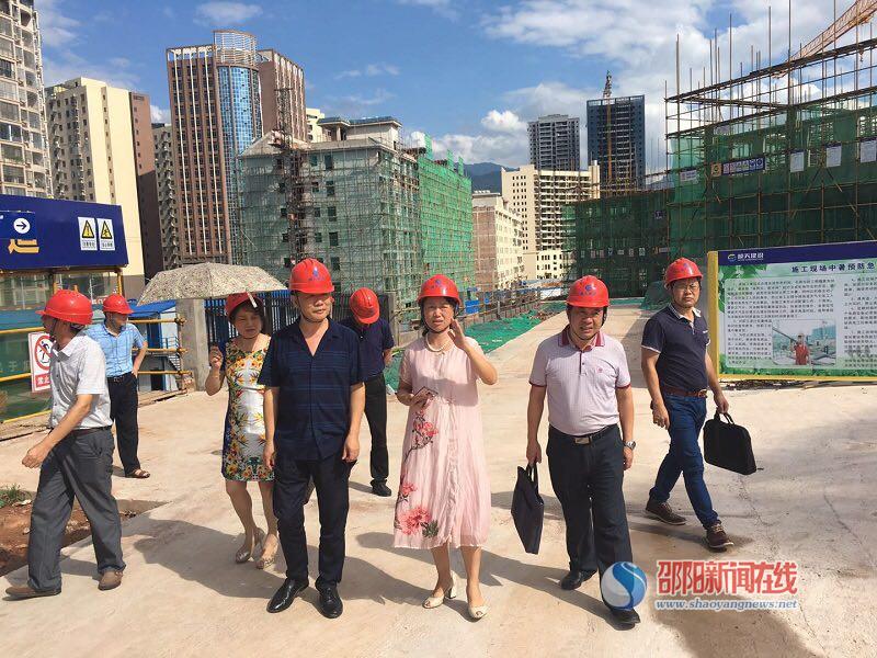 邵阳市人大科教文主任龙飞云率队调研新宁县化解大班额及芙蓉学校建设