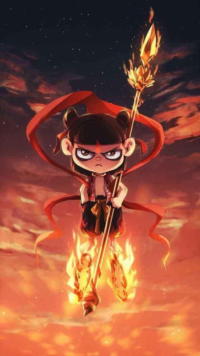 《哪吒之魔童降世》哪吒高清无水印手机壁纸,多图点赞