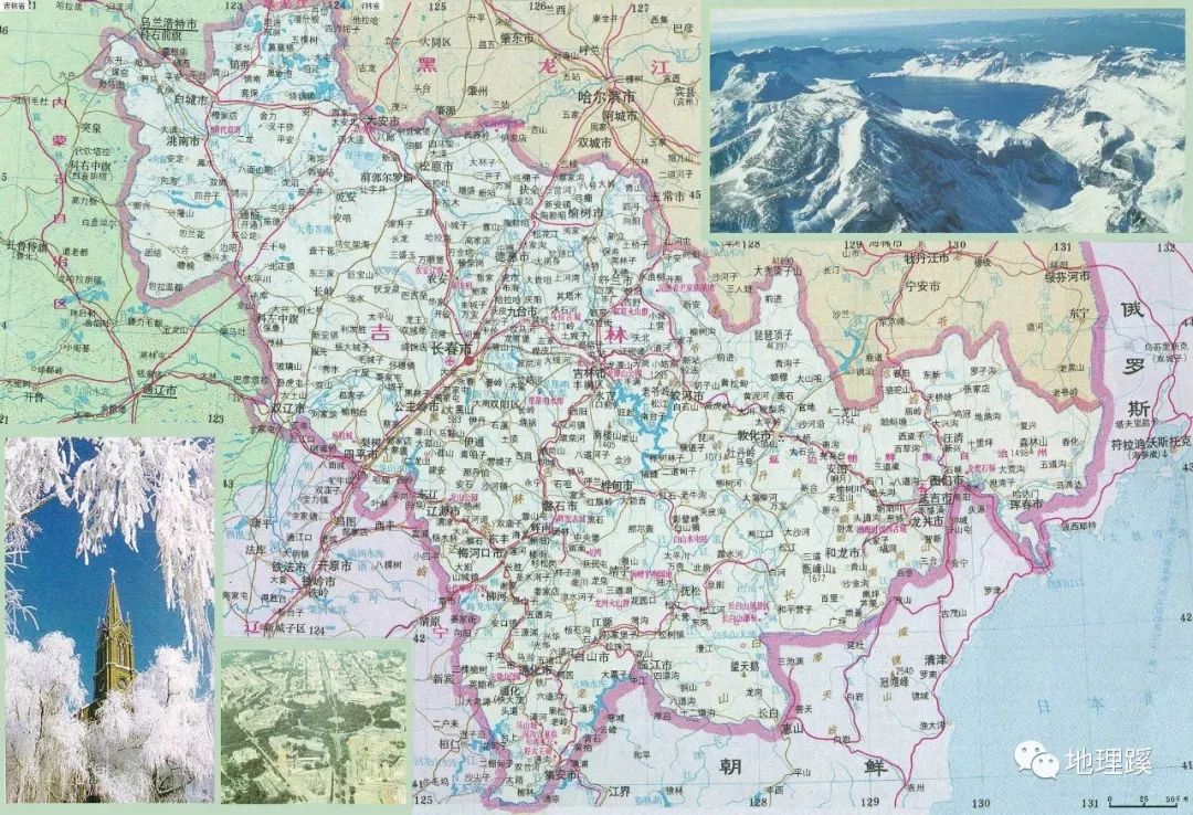 吉林省地图,可点击放大