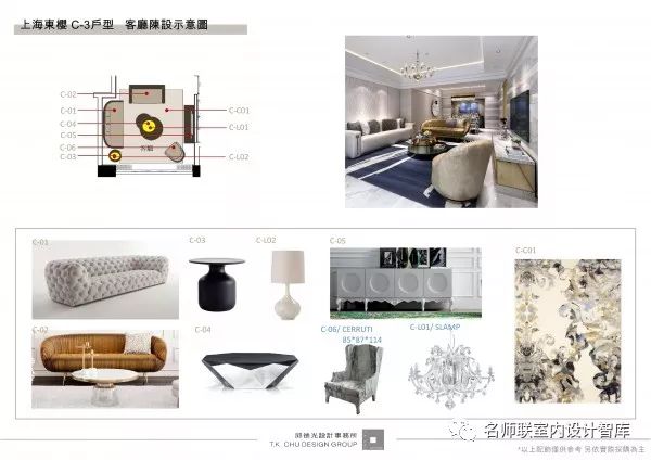 【邱樱花】上海东德光苑c2+c3图标丨软绘制计文档ppt+cad施工图+物料wde户型怎样装设破折号方案图片