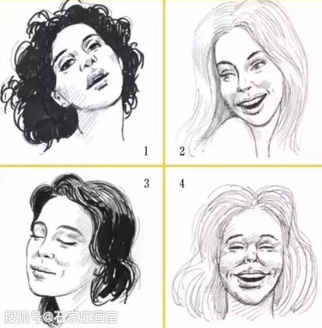 速写人物表情如何才能画得惟妙惟肖石家庄艺考画室教你12种常见表情的