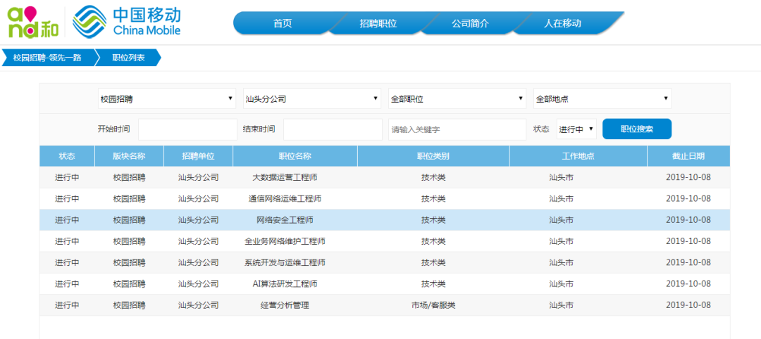 广东移动招聘_2016年广东移动 领先100 暑期实习生招聘笔试通知(2)