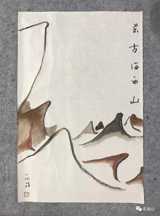 "冷湖,冷湖—2019年刘明才国画作品