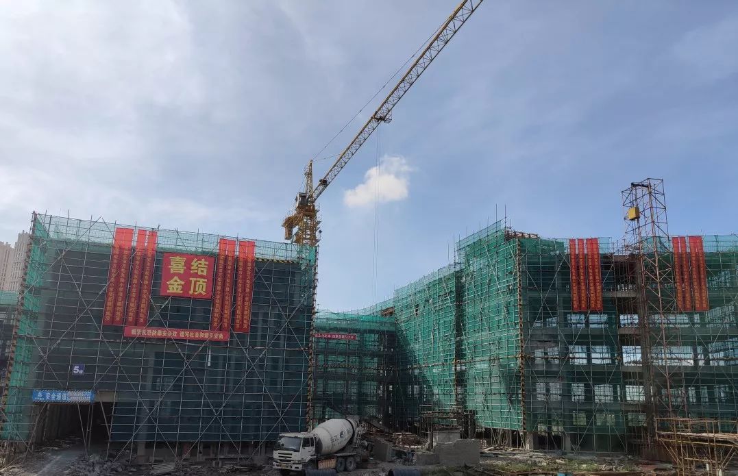 喜讯瑞安这所百年老校新校区工程今天结顶了