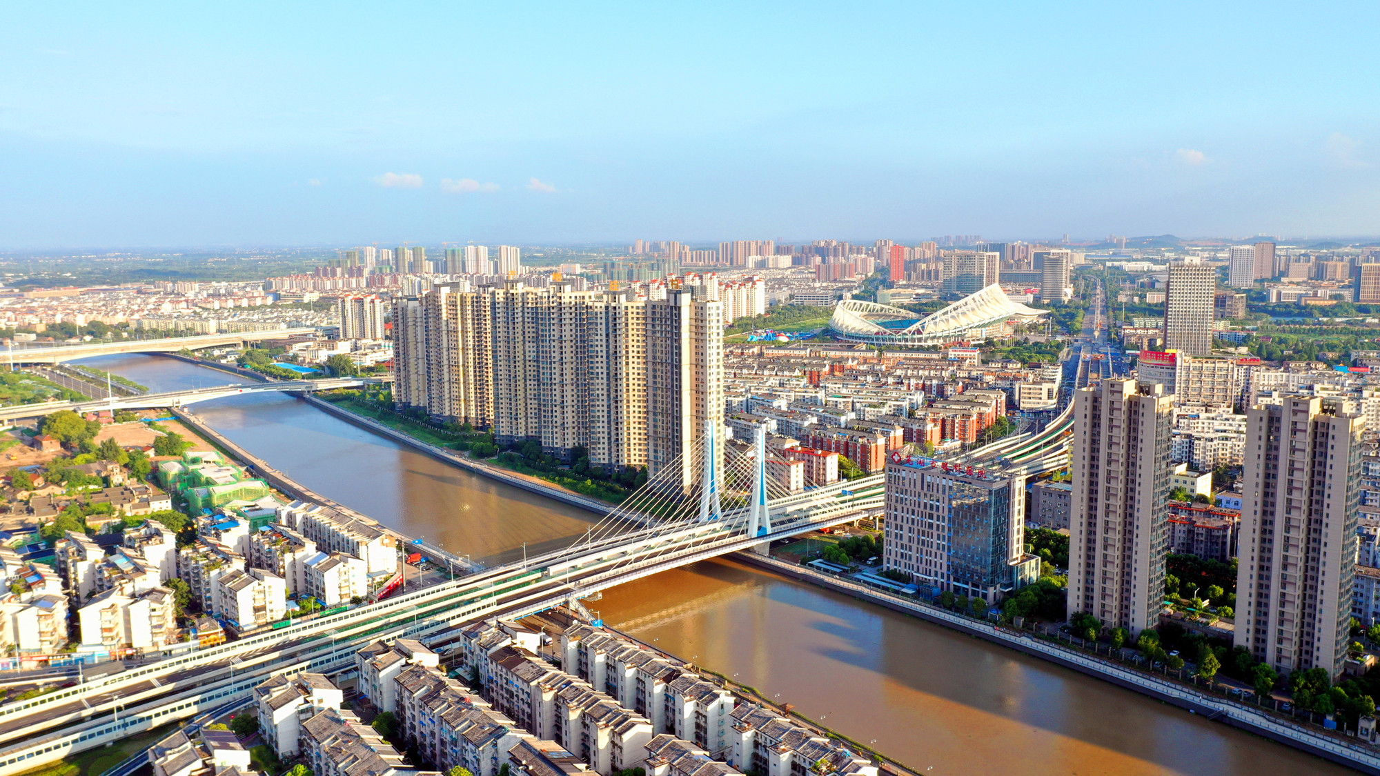 安徽芜湖:新中江桥8月30日正式通车