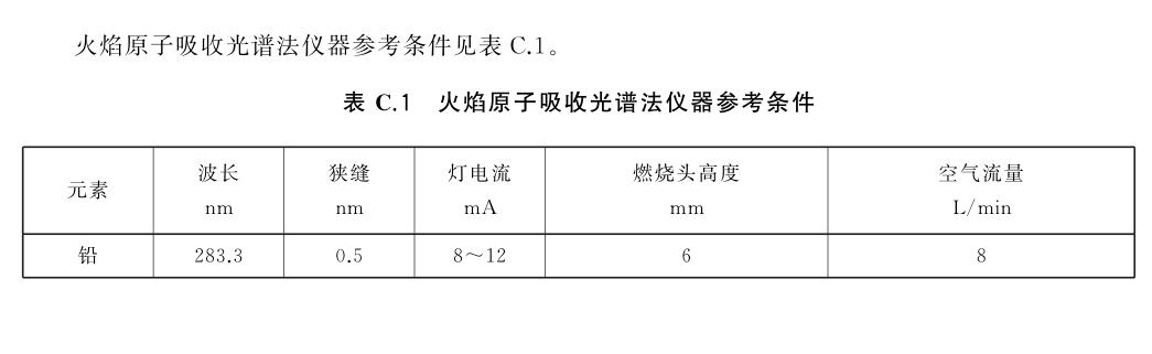 石墨炉原子吸收分光光度计测定食品中铅含量