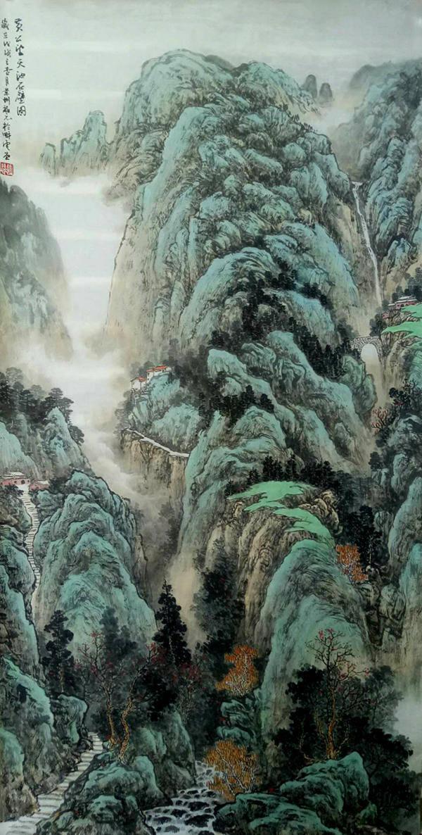 关福元——山水画意境高远,浑厚华滋,具有强烈的气息